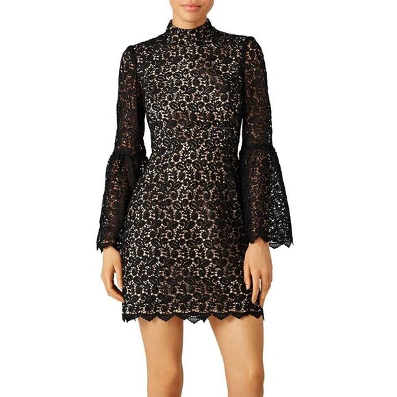 NWOT Jill by Jill Stuart Bell Sleeve Lace Mini Dress - Picture 1 of 10